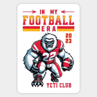 Yeti Football Player Sticker